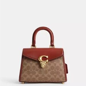 Coach Sammy Top Handle 21 in Signature Canvas